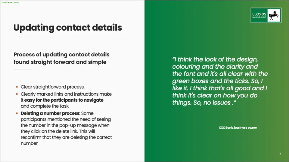 Research findings — screen 2