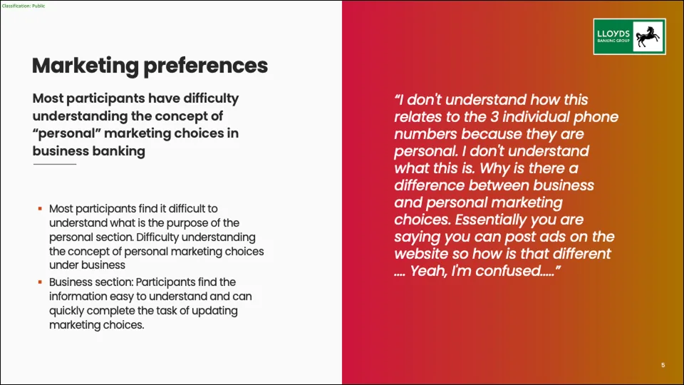 Research findings — screen 3