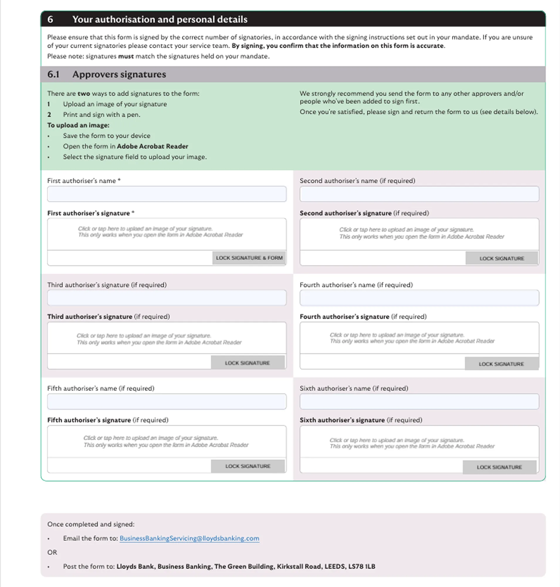 Offboarding paper form — page 4